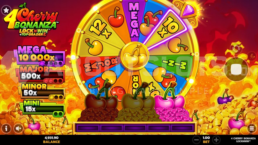 4 Cherry Bonanza LockNWin (Pear Fiction Studios) Demo and Slot Review