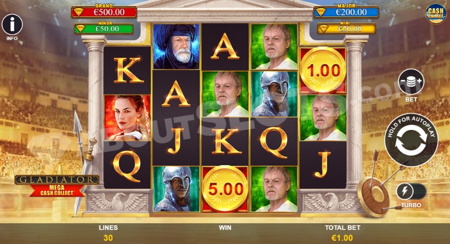 Игровой автомат на арене гладиаторов.