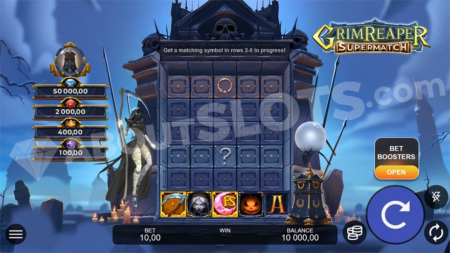 Grim Reaper Supermatch (Nailed It! Games) Demo and Slot Review