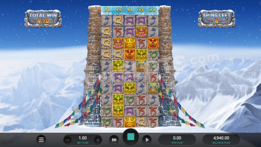 Бонусная игра с бесплатными вращениями и 100'000 способами выигрыша.