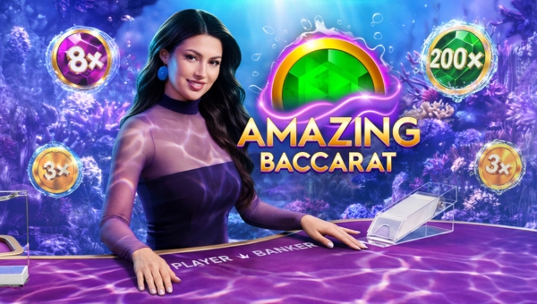 Amazing Baccarat live game banner