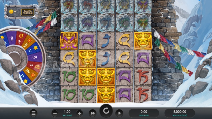 Базовая игра с Super Spinner, расположенным слева.