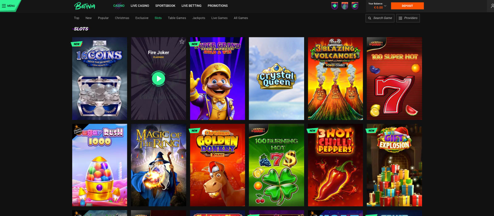 Betinia casino