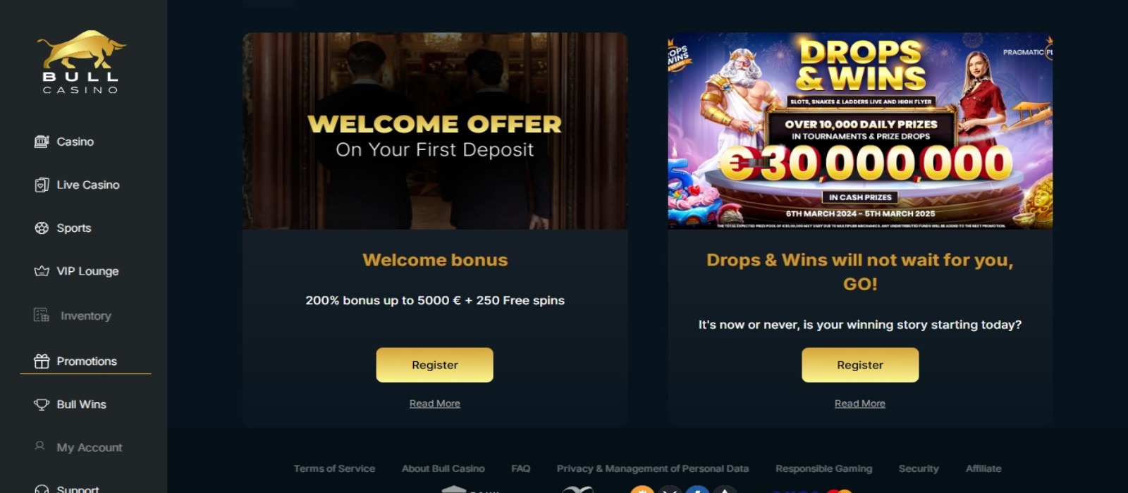 Exciting Promotions at Bull Casino