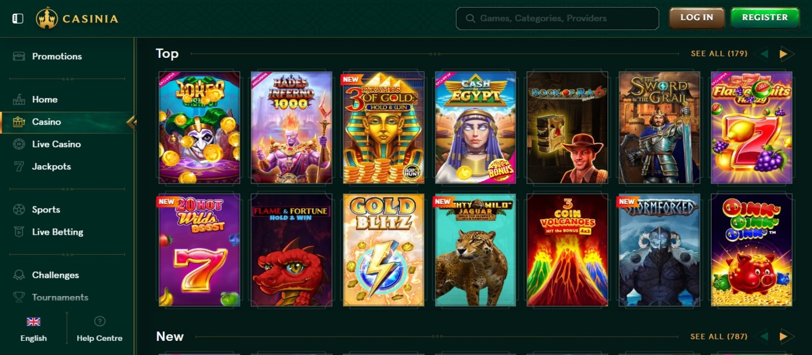 Giochi di Casinia Casino