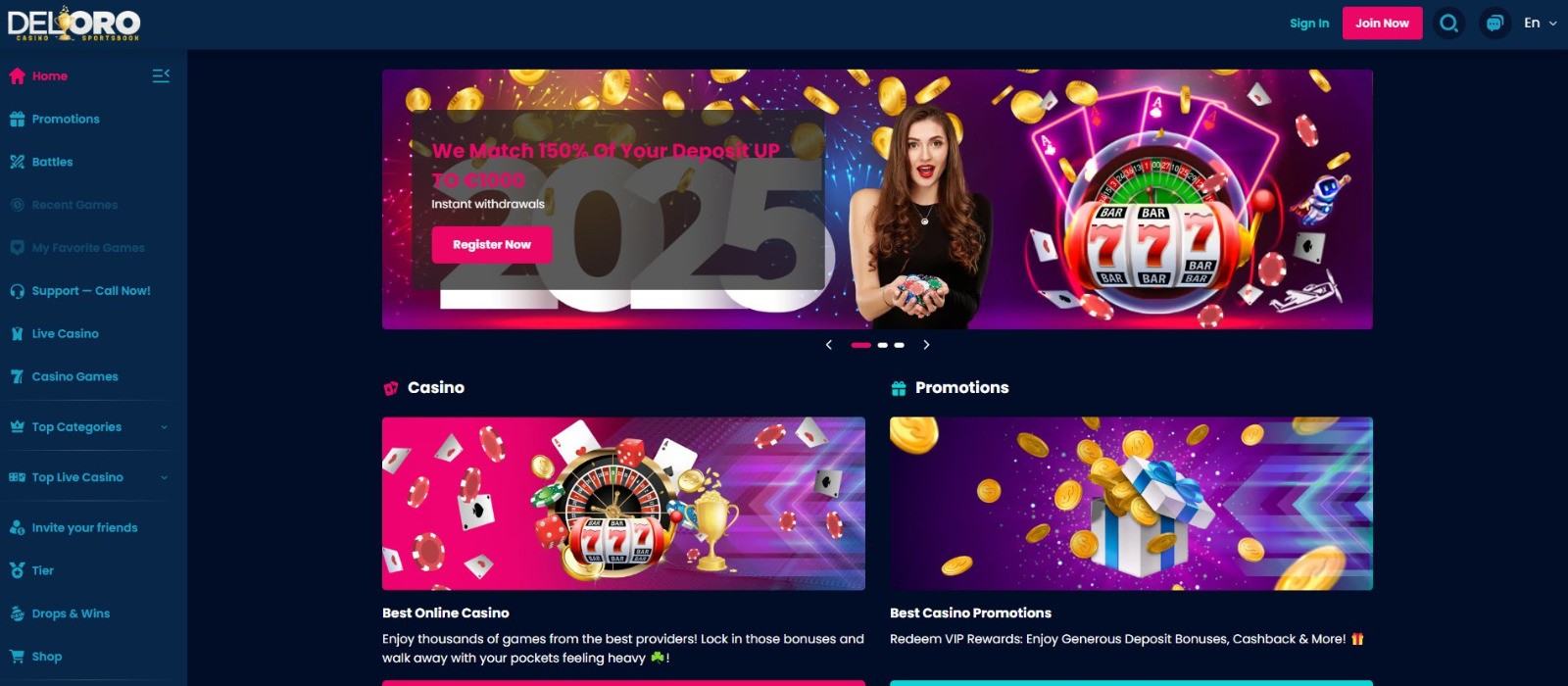 Del Oro Casino Erfahrungen: Bewertung und E-Mail-Support im Casino
