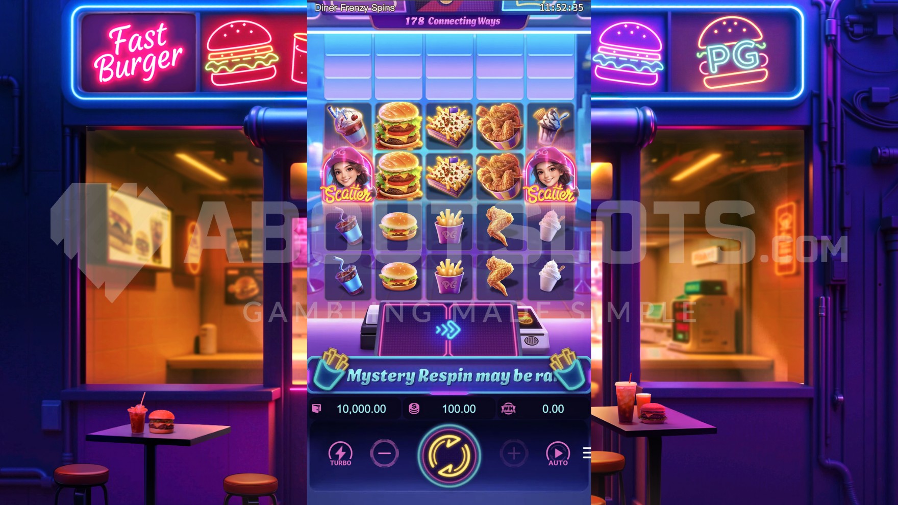 Diner Frenzy Spins (Pocket Games Soft) Demo and Slot Review