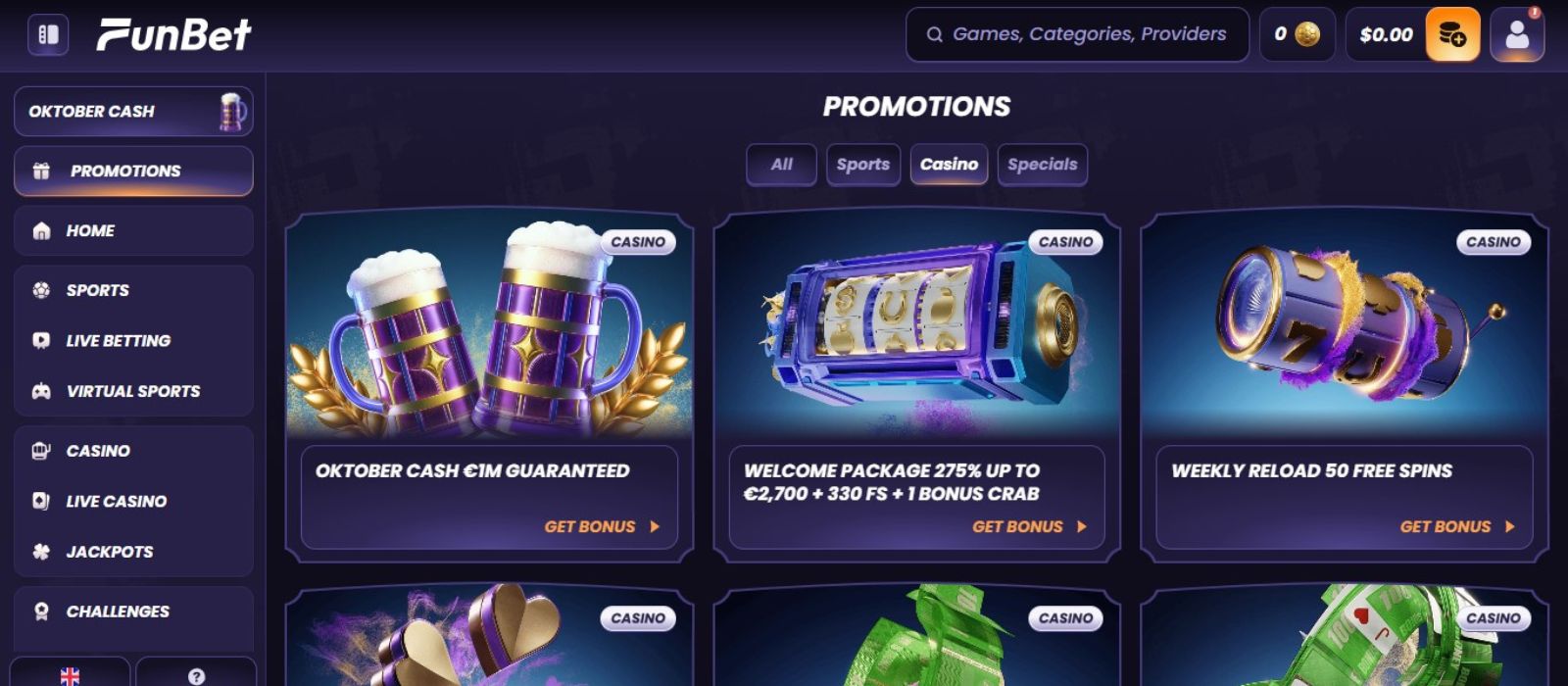 Funbet online casino