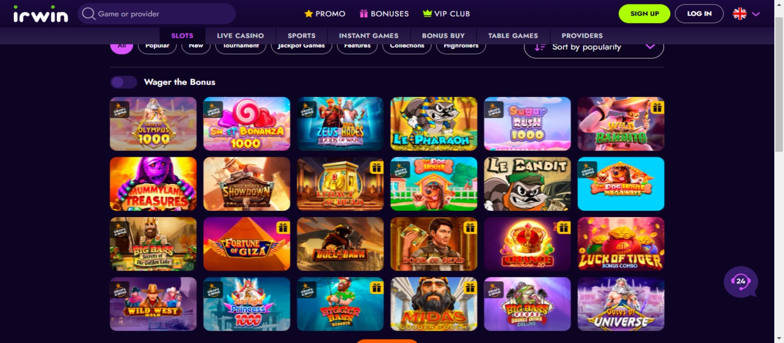 Irwin Casino Opinie Online
