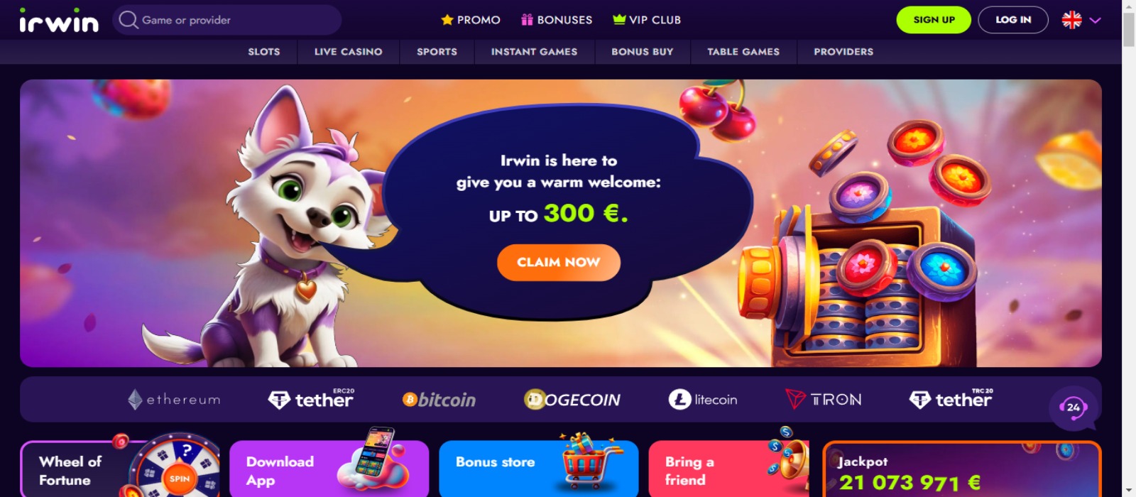 50 Freispiele Casino Irwin: So attraktiv ist das Angebot