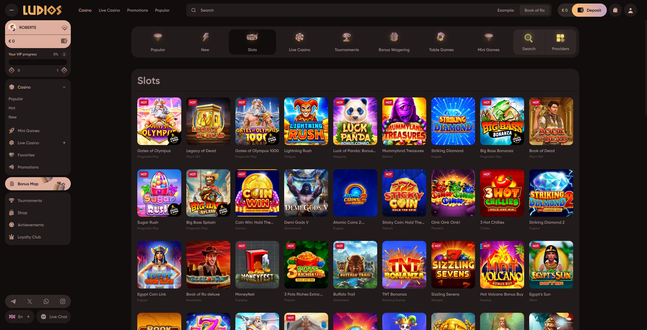 Review: Ludios Casino für Spieler aus Deutschland