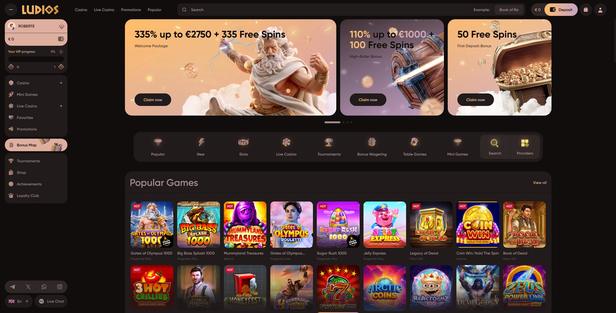 Ludios Casino DE Willkommensbonus — Review für Spieler aus Deutschland