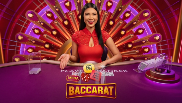 Mega Baccarat live game banner