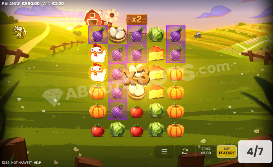 Бонусная игра, где к выигрышу применяется множитель 3X.