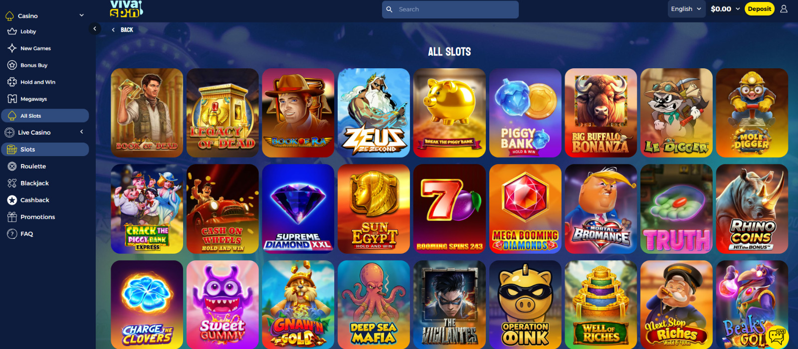 Viva Bet Casino Review für deutsche Spieler