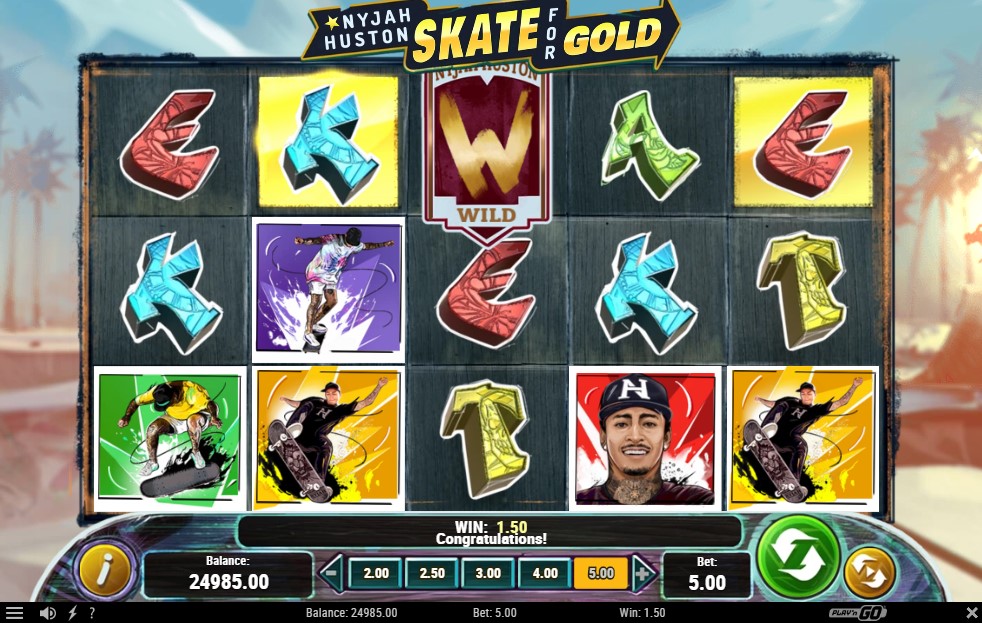 Nyjah Huston - Skate for Gold slot