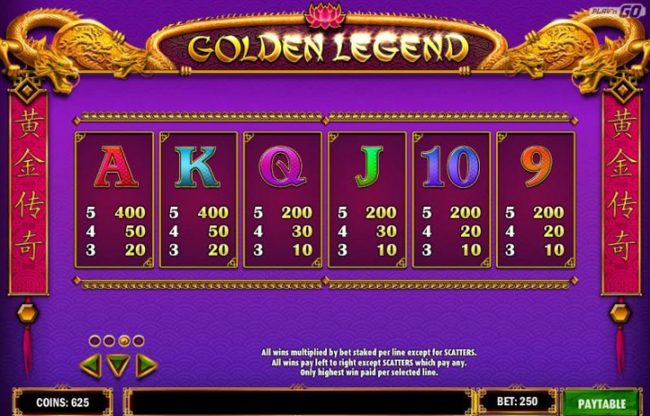 Golden Legend slot