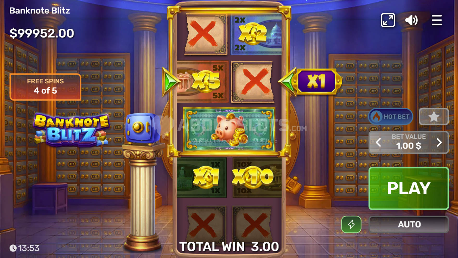 Banknote Blitz (Gaming Corps) Demo and Slot Review