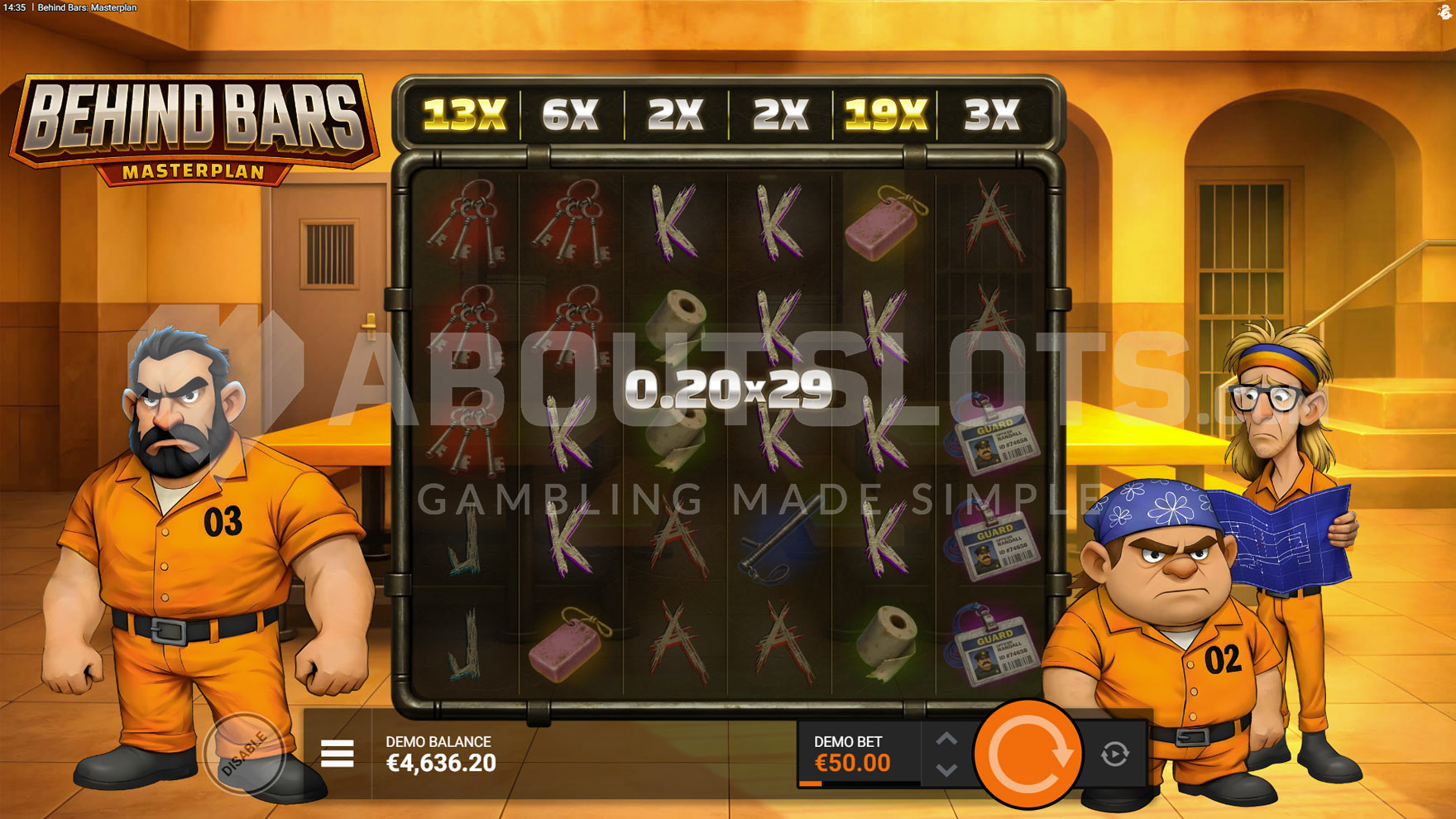 Behind Bars Masterplan (Bullshark Games) Demo and Slot Review