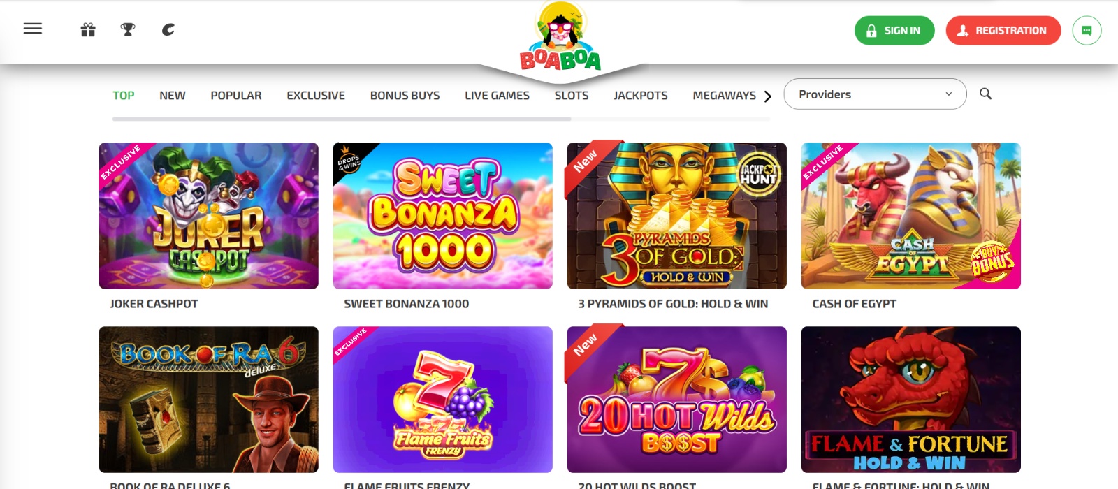 Boaboa casino bonus