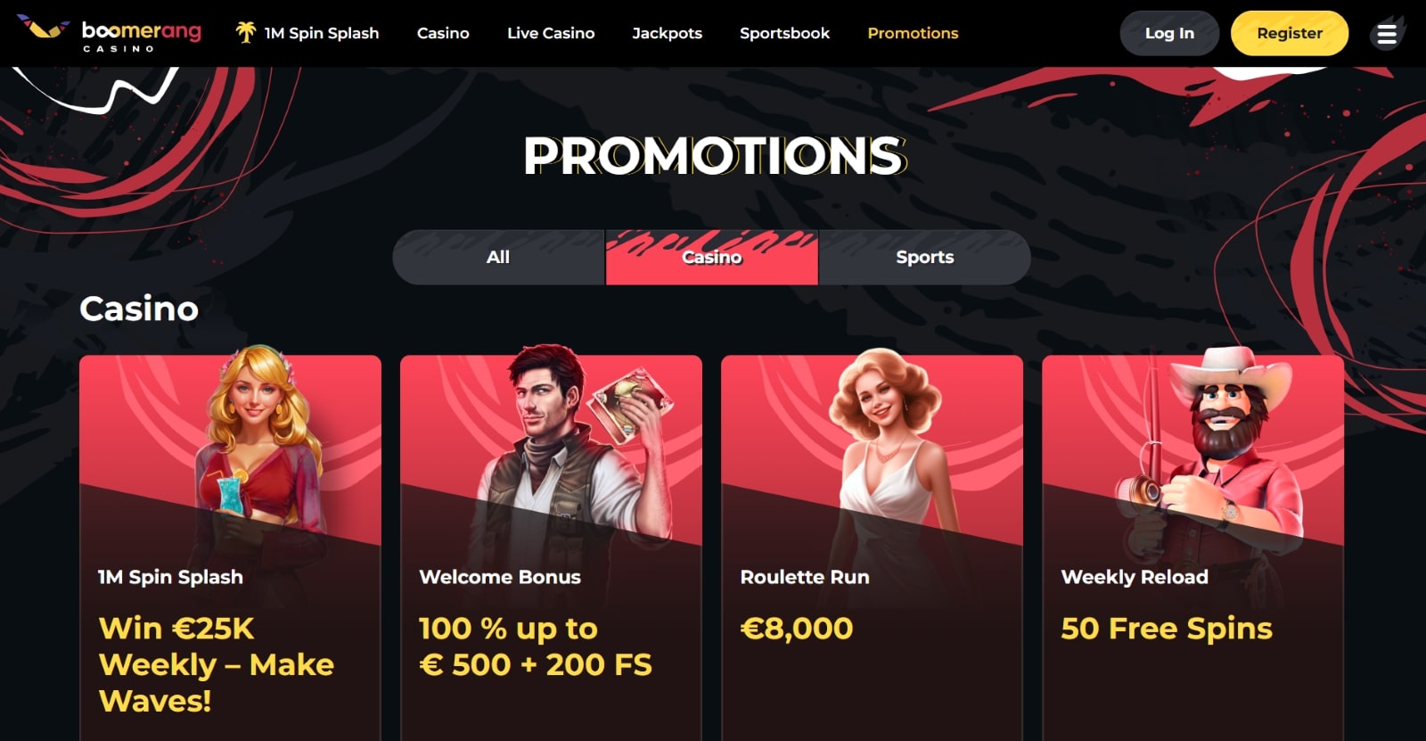 Boomerang Casino Bonus und Bankdaten: Das sollten Sie wissen