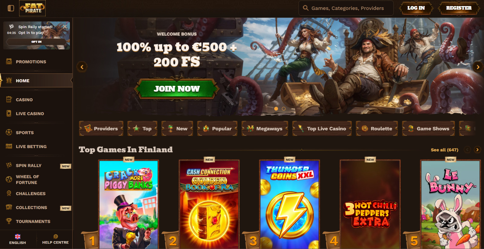 Revue complète de Fat Pirate Casino pour les joueurs français
