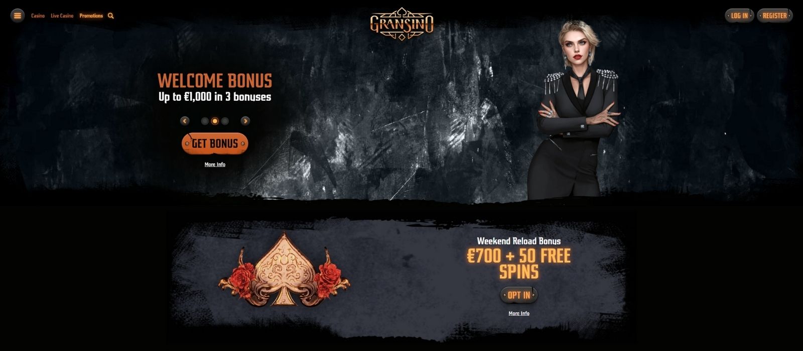 Gransino Casino Promotions Page