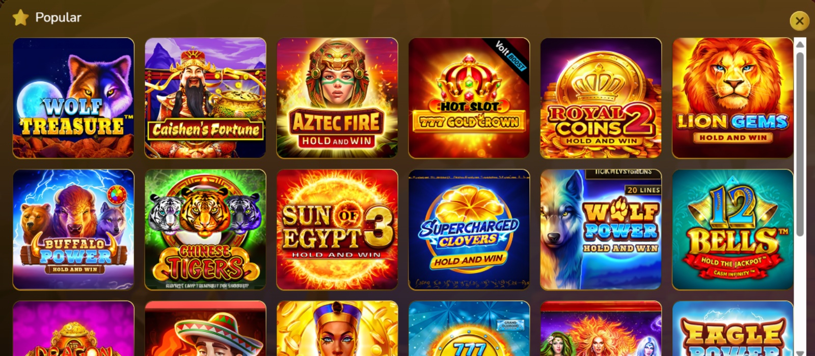 Gw Casino Games Interface