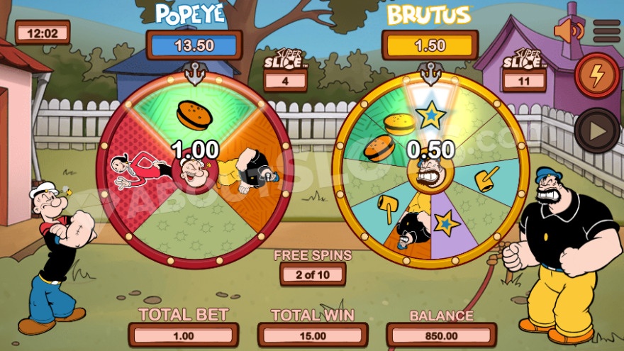 Popeye vs Brutus slot