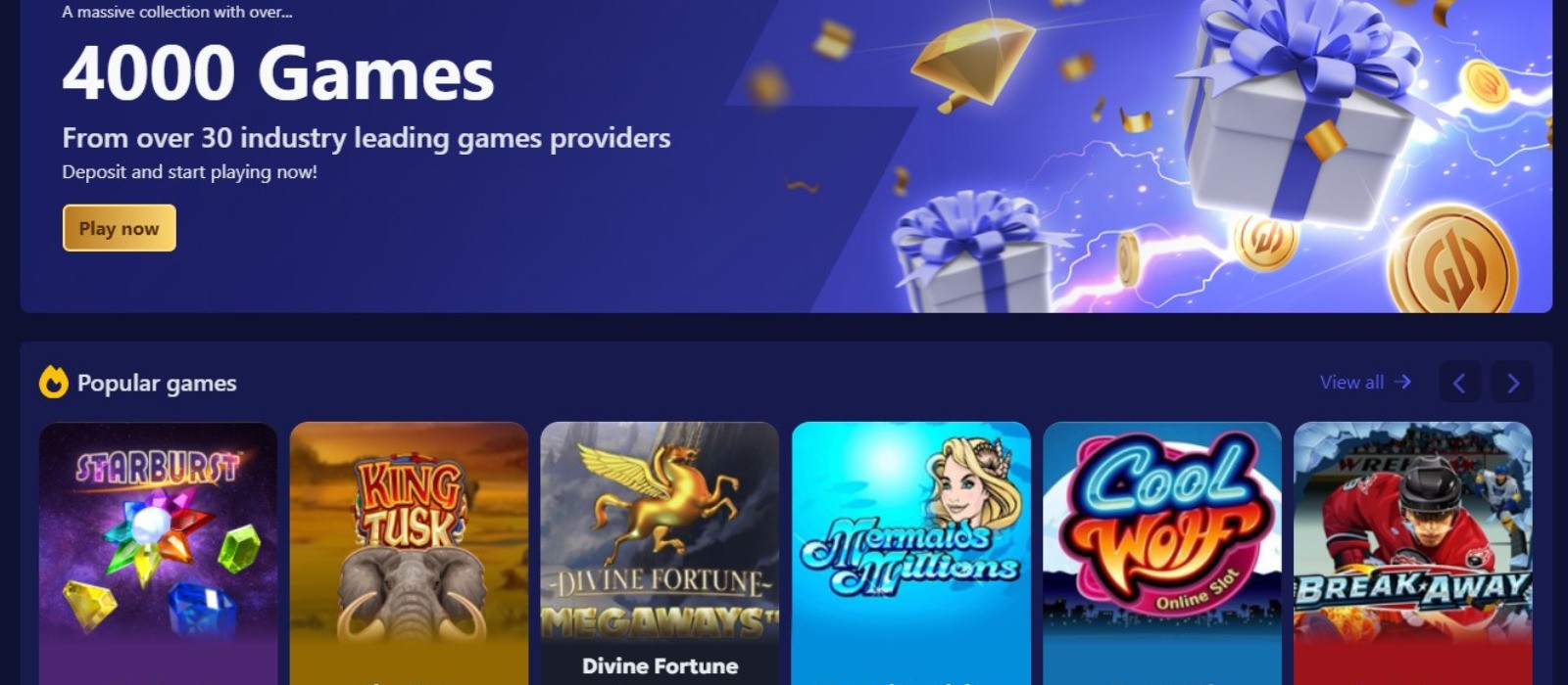 Jinx Casino Landing Page