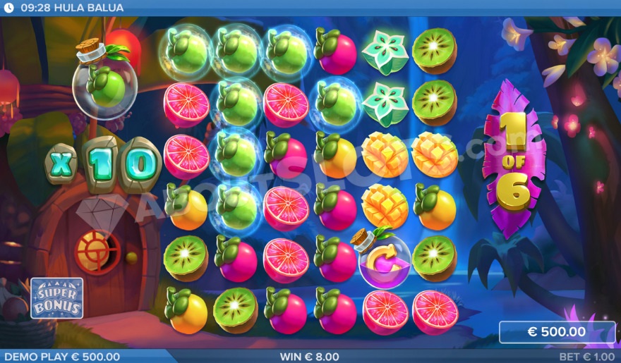 Супер бонусная игра с множителем выигрыша 10X.