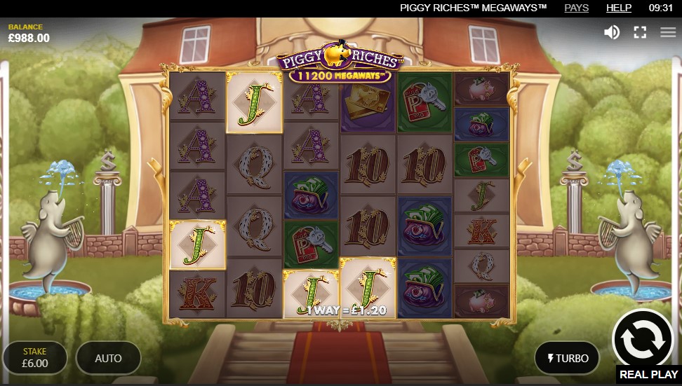 Игровой процесс слота Piggy Riches Megaways
