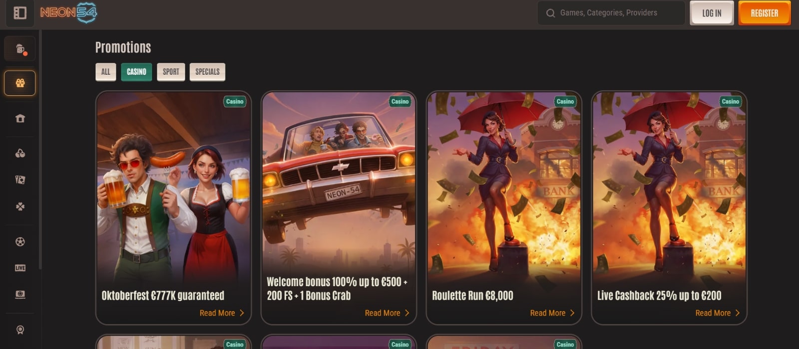 Neon54 Login Site für deutsche Spieler – Ein detaillierter Review