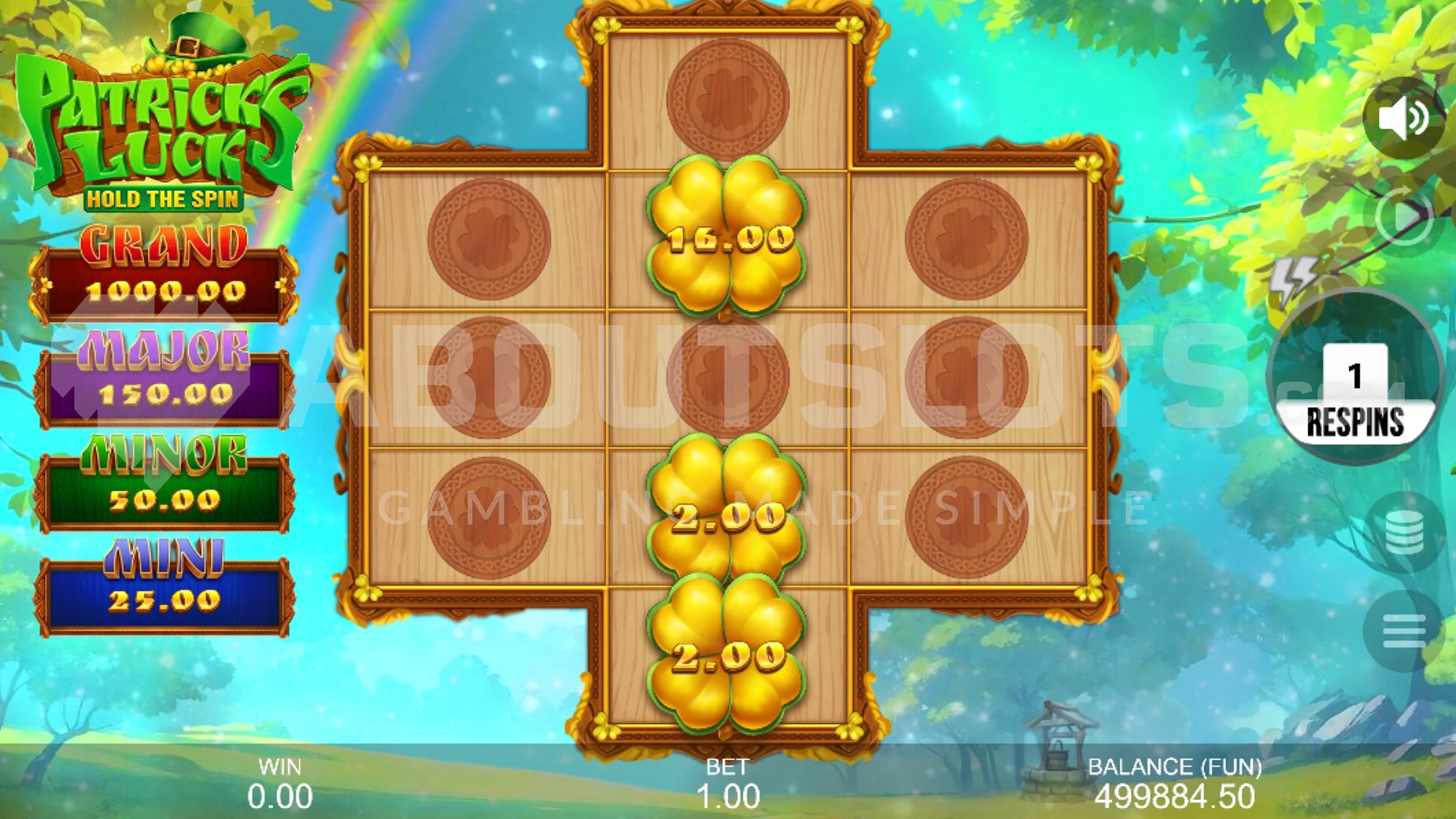 Patrick's Luck: Hold The Spin (Gamzix) Demo and Slot Review