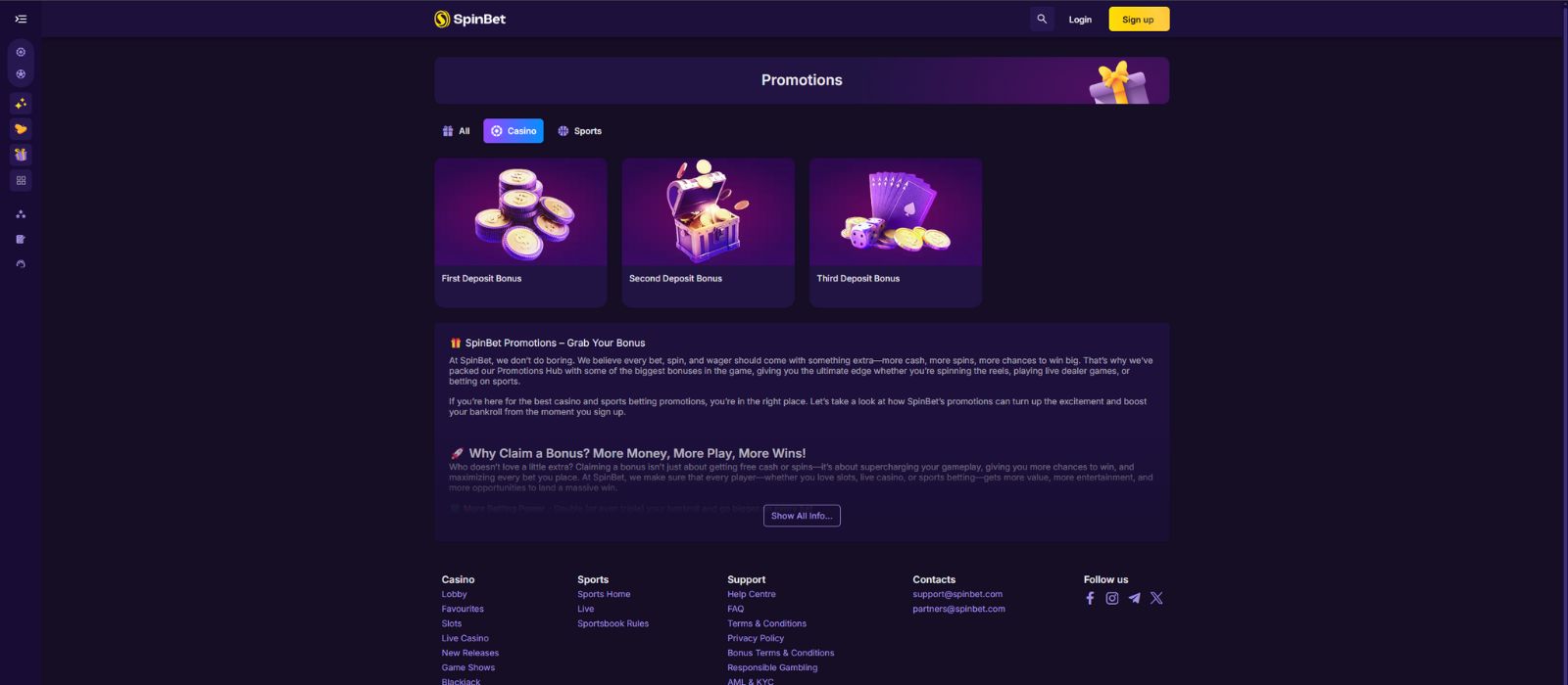 SpinniCasino1 Online Casino Website: A Review for Canadian Players