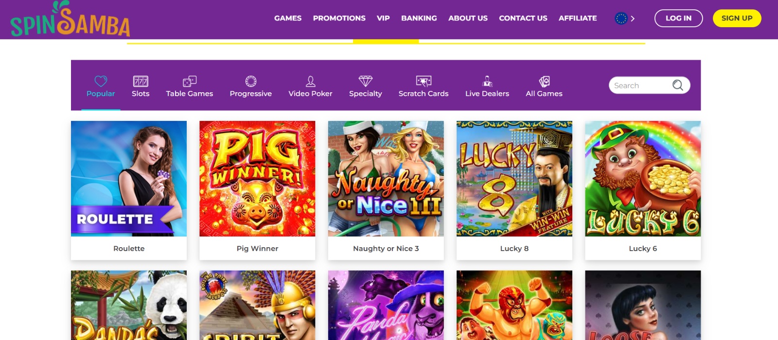 SpinSamba Online Casino Review and Bonus - AboutSlots