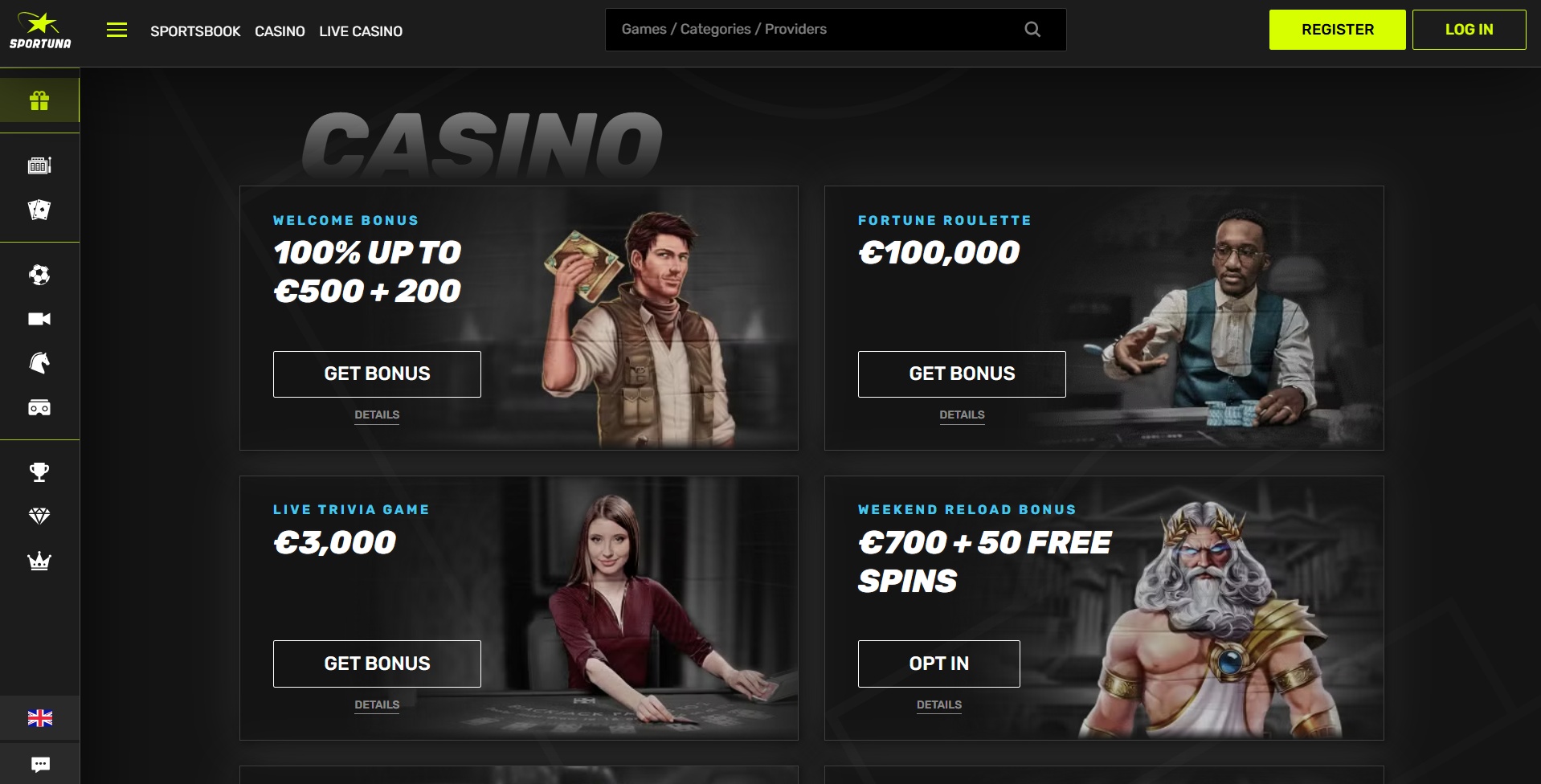 Sportuna Casino Promotions