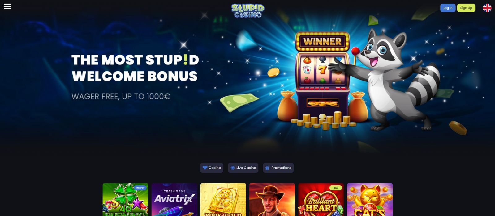 Online Casino Stupid Bonus Review für Spieler aus Deutschland