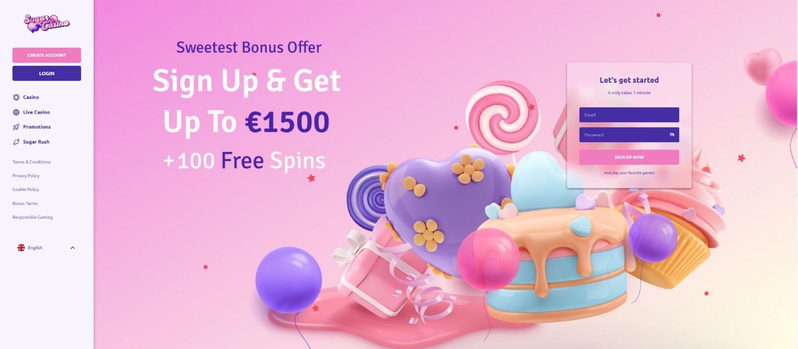 Review: Sugar Casino für deutsche Spieler