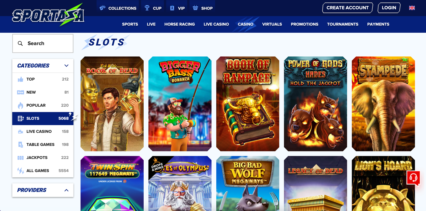 sportaza casino