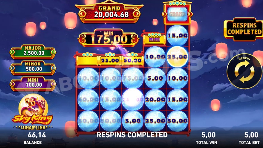 Выигрыш 175 в функции Удержания и Выигрыша.